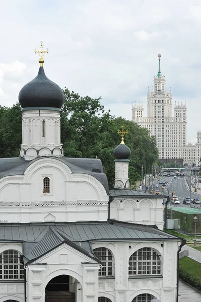 Moscow Russia June 2021 View Church Conception Anna High Rise — Stock Photo, Image