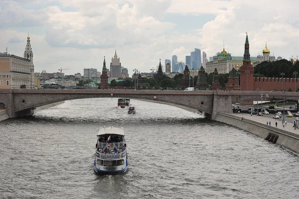 Moscow Russia June 2021 Panorama Moscow View Moscow River Bolshoy — Stockfoto