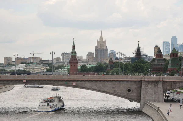 Moscow Russia June 2021 Panorama Moscow View Moscow River Bolshoy — Stock Photo, Image