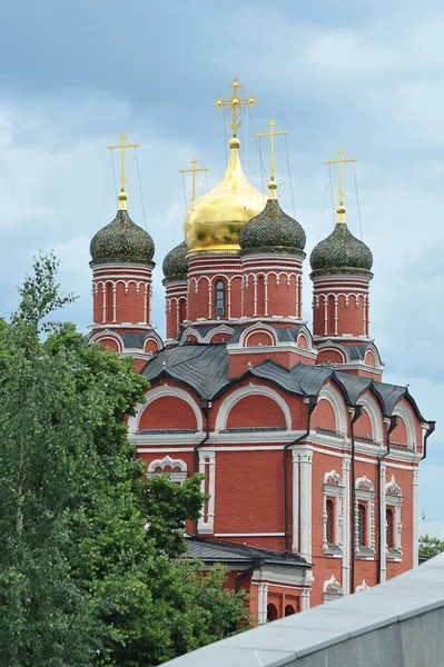 Moscow Russia June 2021 View Orthodox Znamensky Cathedral Zaryadye Moscow — 图库照片