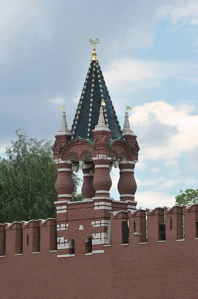 Moscow Russia June 2021 View Tsar Tower Kremlin Red Square — Stockfoto