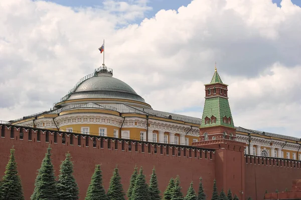 Moscow Russia June 2021 View Kremlin Wall Senate Building Territory — Stock Photo, Image