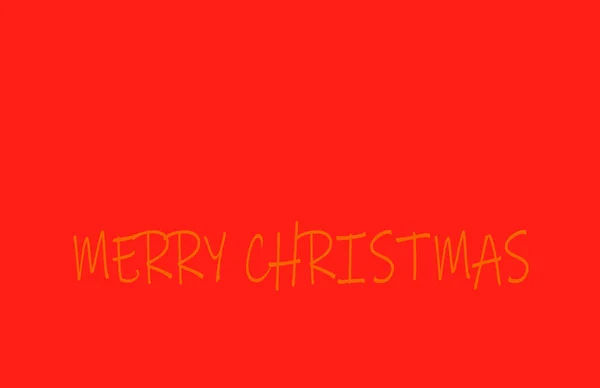 Red Background Gold Text Merry Christmas Space Top Background — Stock Photo, Image
