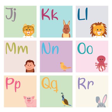 J 'den R' ye komik hayvan mektubu.