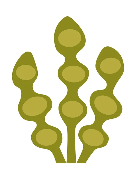 Isolée Icône Des Algues Marines Pour Aquarium Thème Marin — Image vectorielle