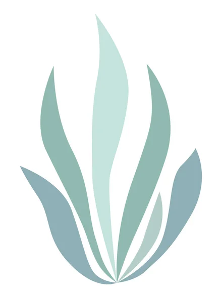 Isolated Blue Seaweed Icon Marine Design Icon Logo — 图库矢量图片