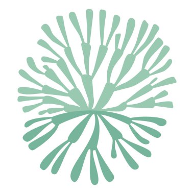 Tasarım için iki renkli Lichen logosu, tıbbi web siteleri logoları ve simgeleri