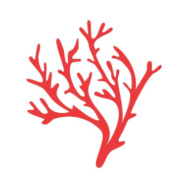 Akvaryum tasarımı için mercan silueti çizimi