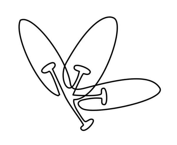Лілія Контур Твердої Лілії Квітковий Логотип — стоковий вектор
