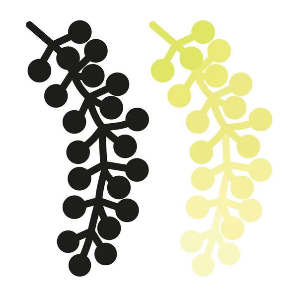 Chou Mer Umi Budu Raisin Mer Caviar Vert Brin Algue — Image vectorielle