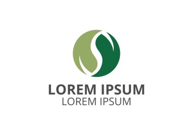 Yaprak logosu tasarımı modern şirket için kullanılabilir. Sağlık sektörü, ekoloji ve çevre için simge işareti.