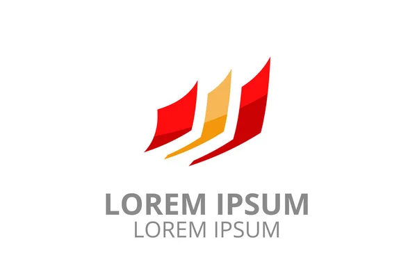 Diseño Logotipo Moderno Concepto Papel Forma Para Cualquier Negocio Empresa — Archivo Imágenes Vectoriales