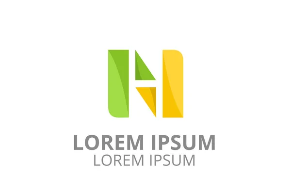 Type Letter Initial Business Logo Design Idea Illustration Shape Modern — 图库矢量图片