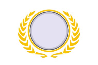 Klasik amblem grafik tasarım tarzı. Klasik veya retro logo için temel şekil.