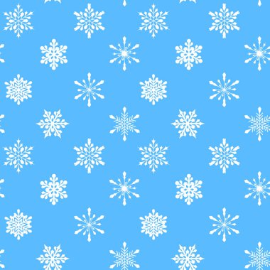 Kar taneleri pürüzsüz kış dokusu Yeni yıl vektör illüstrasyonu.