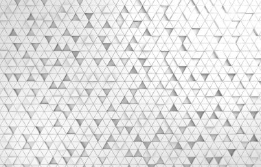 Beyaz üçgen soyut arka plan. Modern grunge üçgeni yüzeyi. 3d oluşturma ızgara yapısı.