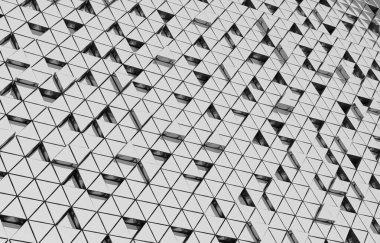 Beyaz üçgen soyut arka plan. Modern grunge üçgeni yüzeyi. 3d oluşturma ızgara yapısı.