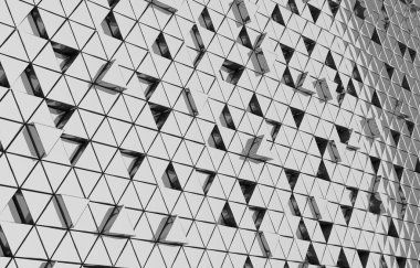 Beyaz üçgen soyut arka plan. Modern grunge üçgeni yüzeyi. 3d oluşturma ızgara yapısı.