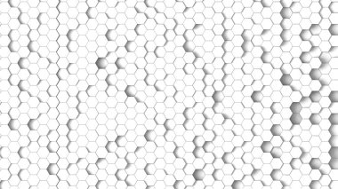 Duo sesi altıgen 3d arka plan doku. 3D render illüstrasyon. Fütüristik arka plan.