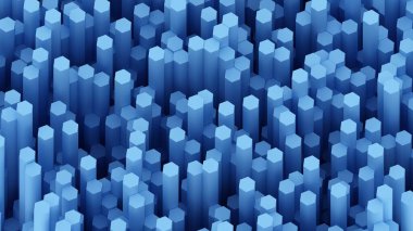 Çift ton altıgen arka plan dokusu. 3D tasvir. Fütürist soyut arka plan. Modern teknoloji 