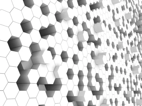 Sota Hexagon Background Texture Rendering Illustration Futuristic Abstract Background — Stock Photo, Image