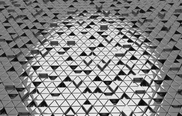 Fundo Abstrato Triangular Branco Moderna Superfície Triângulo Grunge Estrutura Grade — Fotografia de Stock