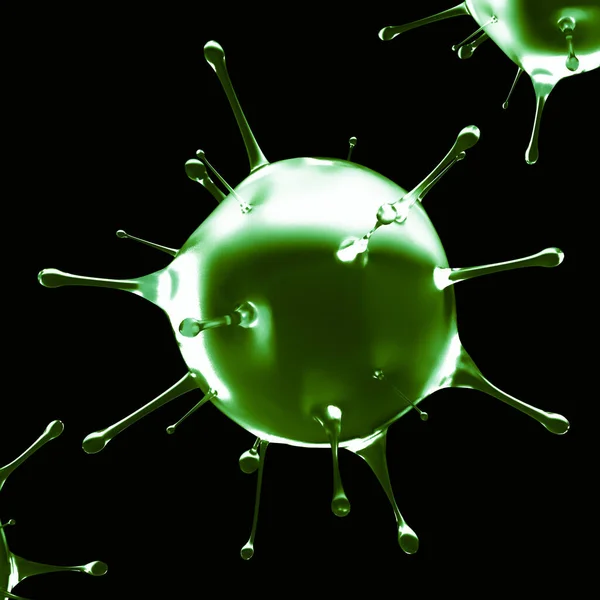 Коронавірус Мікроскопічний Вірус Грипу Ілюстрація Коронавіруси Грипу Розвиваються Дослідження Вакцини — стокове фото