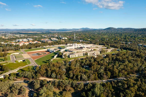 Luchtfoto Van Het Australische Parlement Canberra — Stockfoto
