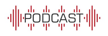 Podcast ikonu. İkonun. Stüdyo eşitleyici tablo yayın podcast 'i.