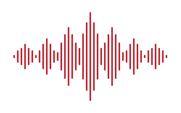 Sound Wave Symbol des Gleichgewichts. Isoliert im Hintergrund. Vektor Illustration Design. — Stockvektor