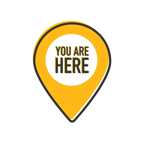 You Are Here Location Pointer Pin — Image vectorielle