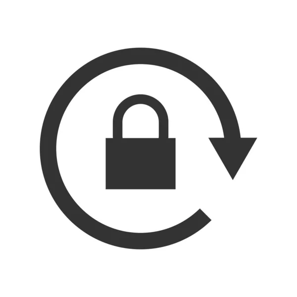 Reotation locked icon. Векторная иллюстрация на белом фоне . — стоковый вектор