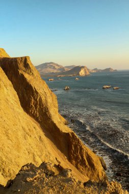 Paracas Ulusal Rezerv Parkı 'nın akşam manzaraları, Peru