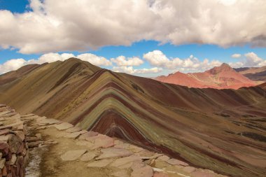 Rainbow Mountain. Vinicunca, near Cusco, Peru. Montana de Siete Colores.