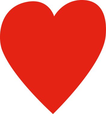 Heart icon on white isolated background. Harts love.