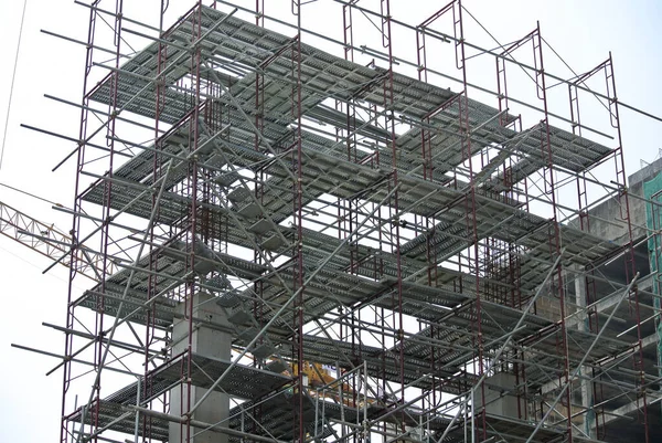 Johor Malaysia April 2016 Scaffolding Used Temporary Structure Support Platform — стоковое фото