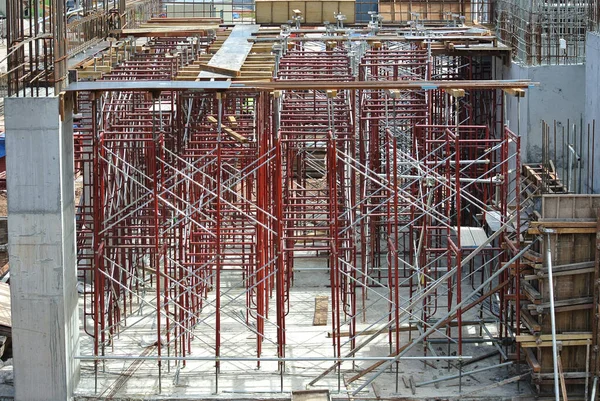 2016 Johor Malaysia April 2016 Scaffelding Used Temporary Structure Support — 스톡 사진