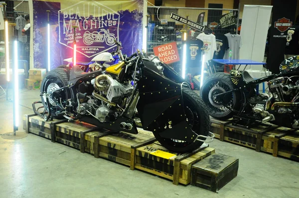 Serdang Malaysia Maj Specialanpassad Harley Davidson Motorcykeldisplay För Allmänheten Serdang — Stockfoto