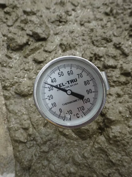 Seremban Malaysia Styczeń 2014 Termometr Kontroli Temperatury Betonu — Zdjęcie stockowe