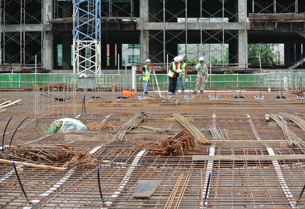 Selangor Malásia Maio 2016 Barra Reforço Laje Assoalho Arranjada Amarrada — Fotografia de Stock