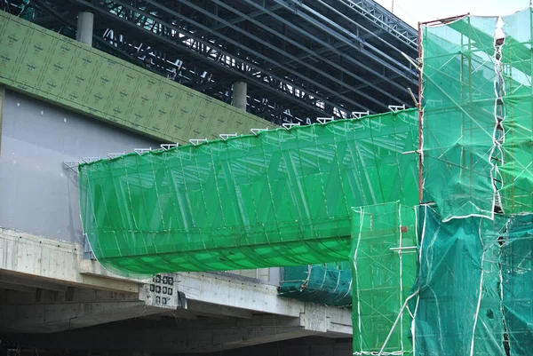 Johor Malaysia エイプリル社2016年13日 建設現場のプラットフォーム フォームワーク 構造物をサポートするための一時的な構造物として使用される足場 労働者の歩行プラットフォームとして使用 — ストック写真