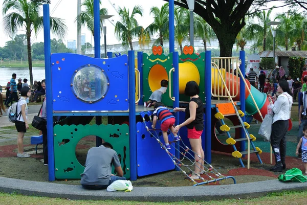 Seremban Malaysia January 2017 Modern Children Outdoor Playground Public Park — Stock Photo, Image