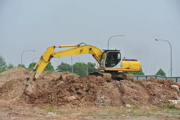 Selangor Malasia Enero 2016 Máquina Excavadoras Una Máquina Construcción Pesada — Foto de Stock