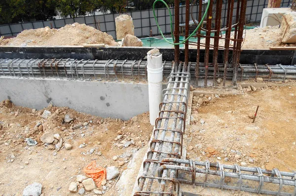 Kuala Lumpur Malaysia March 2021 Building Ground Beam Construction Site — 图库照片