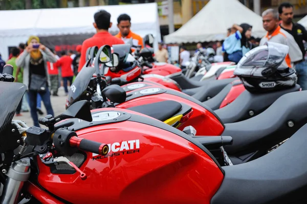 Kelantan Malaysia July 2012 Number Superbike Motorcycles Parked Rows Open — Stock Photo, Image