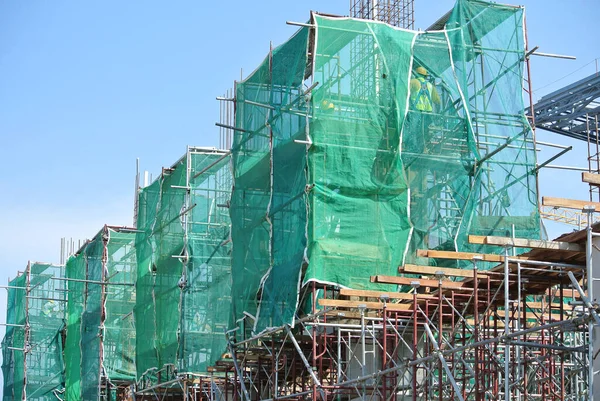 Selangor Malaysia February 2015 Scaffolding Χρησιμοποιείται Για Υποστηρίξει Μια Πλατφόρμα — Φωτογραφία Αρχείου