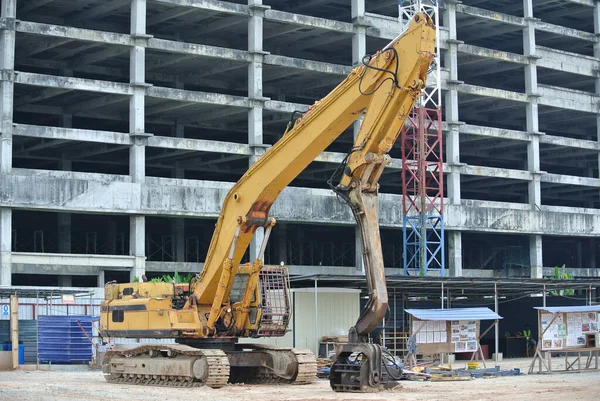 Selangor Malaysia Mart 2015 Inşaat Alanında Çarşaf Yığını Cofferdam Sürücü — Stok fotoğraf