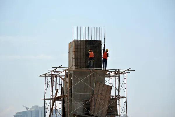 Selangor Malaysia Januari 2015 Steigerbouw Als Tijdelijke Constructie Voor Het — Stockfoto