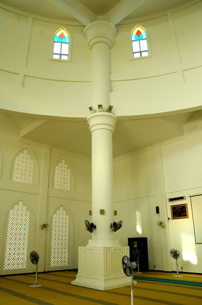 Malacca Malaysia January 2014 Interior Malacca Straits Mosque Malacca Malaysia — Stok Foto