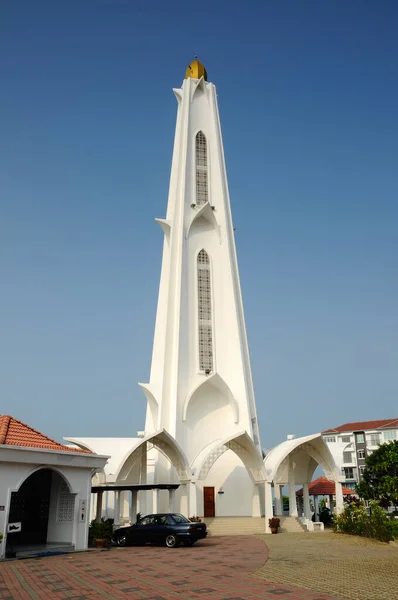 Malacca Malaysia Janeiro 2014 Mesquita Estreito Malaca Malaca Malásia Construído — Fotografia de Stock